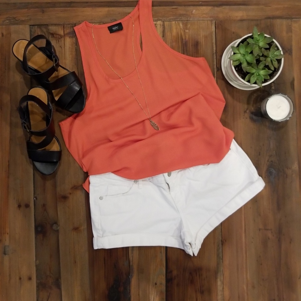 Mossimo white jean shorts